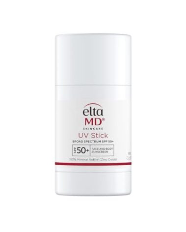 EltaMD UV Stick Sunscreen for Face and Body, Mineral SPF 50+ Face Stick Sunscreen with Zinc Oxide For Kids and Adults, Sensitive Skin, 1.3 oz