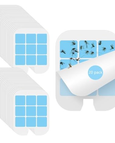 20 Pack Refill Glue Cards Compatible with Safer Home Fly Trap Refill,Applicable to SH502、SH503、23005-06 and DT3005W、DT3005W-DS3, Flying Insect Trap Refill Replacement