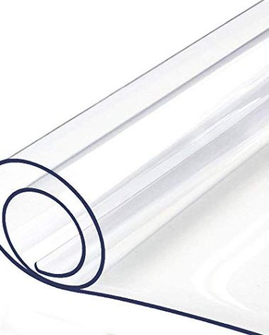 BigHala Clear Plastic Tablecloth Large Furniture Protector Waterproof Wipeable Vinyl Tablecloth PVC for Rectangle Dining Tables Mat Pad Good for 30" x 72 Inch Table 30x72 70x30