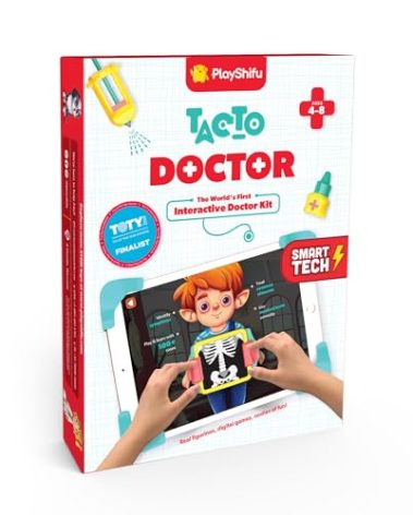 PlayShifu Doctor Kit for Kids – Tacto Doctor | Tech-Powered Pretend Playset with 12 Tools & 3 Games | STEM Learning Toy for Ages 4–10 | Roleplay Gift for Boys & Girls | Tablet Not Included