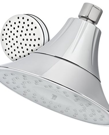 VivaSpring Filtered Shower Head FSH25-CG | Chrome Finish with Slate face and Wide Rain Spray | for softer skin and hair | 6 month filter FF-15 | Certified Filtration