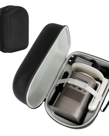 XINGFUDAO Hard Carrying Case for XGIMI MoGo Pro/MoGo 2 Pro & Multi-Angle Projector Stand 1080P Portable Projector, Waterproof with Separate Space (Compatible with Projector and Stand)