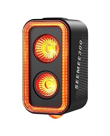 Magicshine SEEMEE 300 Bike Taillight,300 Lumen Bike Tail Light,5 Night & Daytime Modes,Smart Brake Sensor IPX6 Waterproof USB-C Rechargeable Rear Bike Light for Night Riding