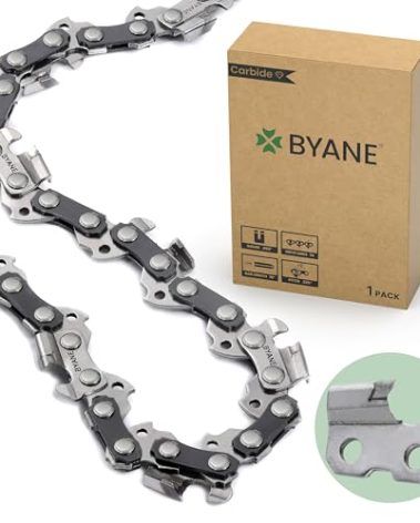 BYANE Carbide Chainsaw Chain 18 Inch, .325 Pitch, 063" Gauge, 74 Drive Links, Low Kickback, Fits Stihl 024, MS270, MS 271 Farm Boss, MS 290, MS291, MS311 and More