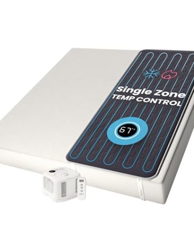 Chilipad Cube Bed Cooling System - Cooling & Heating Mattress Topper, Custom Bed Temperature, Cool Sleep Enhancement, Temp Range of 60-115°F, ME Half King or TwinXL Size (38" W x 80" L), Model: CP502