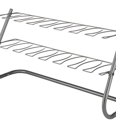 Whitmor 4-Pair Boot Stand - Gunmetal