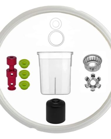 11PCS Replacement Parts for Instant Pot RIO 6 Qt Include Inner Pot Seal Ring, Steam Release Valve, Condensation Collector Cup, Float Valve W/Cap and Anti-Block Shield By Pnltae