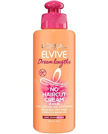 L'Oreal Paris Elvive Dream Lengths No Haircut Cream Leave In Conditioner, 6.8 fl. oz.
