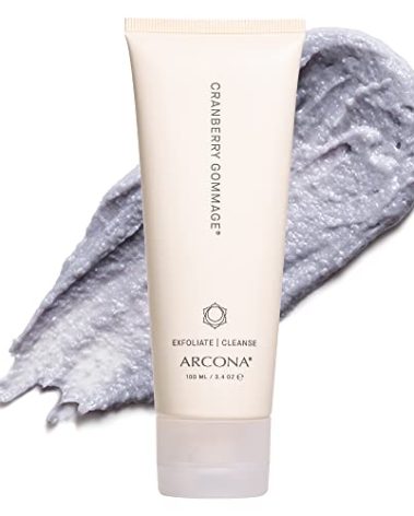 ARCONA Cranberry Gommage – Purifying Scrub To Exfoliate and Unclog Pores - Brighten, Tone, and Resurface Skin With Zeolite, Blueberry - Natural Face Exfoliator, 3.4 oz