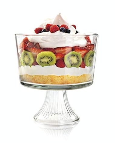 Anchor Hocking Monaco Glass Trifle Bowl, 104 oz