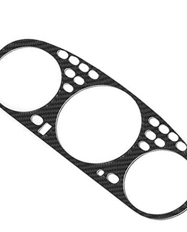 Gauge Cluster Bezel Overlay Compatible with 1996–2000 Honda Civic EK – Carbon Fiber Surface Trim, Precision Fit Dashboard Accent with Gloss Finish