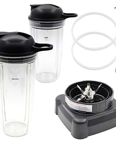 Joyparts Replacement Parts New Blade with Cup and Lid Intended for Nutri Ninja Blender BL610