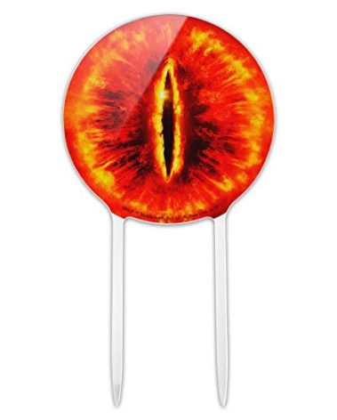 Acrylic Lord of the Rings Eye of Sauron Cake Topper Party Decoration for Wedding Anniversary Birthday Graduation