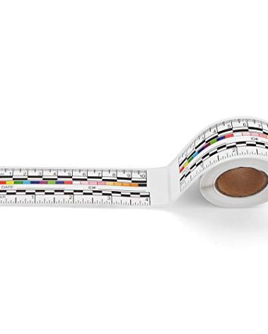 VAXATO (Pack of 100) Self-Adhesive Wound Measurement Tools Wound Measuring Ruler Medical Ruler Wound Measuring Tool Wound Measure Sticker