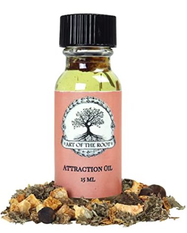 Attraction Oil by Art of the Root | Handmade with Herbs & Essential Oils | Wiccan, Conjure, Pagan & Magick Intentions | Money, Love & Prosperity Rituals