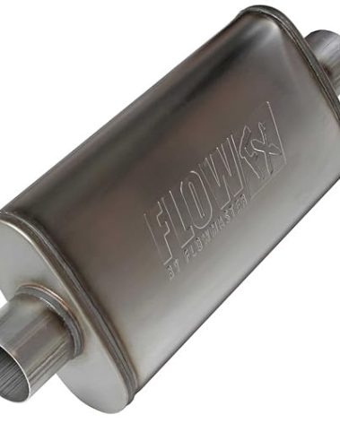 Flowmaster Flow FX Muffler – 3.00” Center In / 3.00” Center Out – Moderate Sound – Stainless Steel – Affordable Performance for Modern Trucks, Muscle Cars & Daily Drivers (71249)