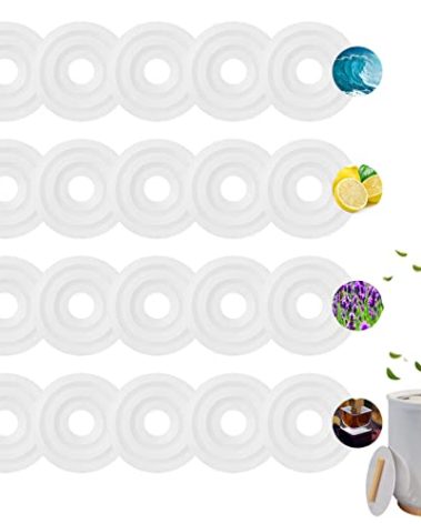 Demissle Replacement Fragrance Scented Pads Disc Fresh Oil Refill Pad for Towel Warmer Bucket (24 Pcs)