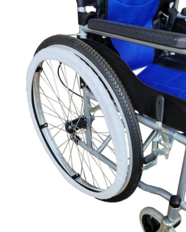 1 Pair 24’’ Wheelchair Push Rim Covers，Non-Slip Wear-Resistant Hand Push Cover, Flannel Push Ring Protective Cover, Wheelchair Cover, Wheelchair Accessories