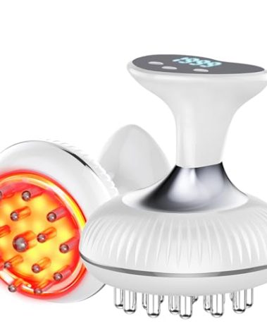 Lymphatic Drainage Massager, Electric Anti-Cellulite Massager Tool, Helps Reduce Stretch Marks & Cellulite for Legs & Arms & Belly, Body Sculpting Machine with Microcurrent, Light, Heat & Vibration