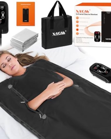 X-Vcak Sauna Blanket, Sauna, Portable Sauna for Home, 86-158℉, 20-60 Minutes Timer, 6 ft x 2.62 ft