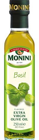 Monini Extra Virgin Olive Oil, Basil, 8.5 Ounce
