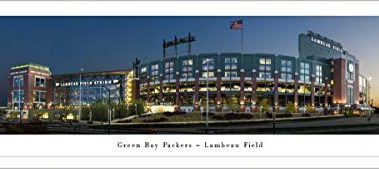Lambeau Field -Green Bay Packers - Unframed 40 x 13.5 Poster by Blakeway Panoramas
