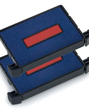 Trodat Replacement Ink Pads 6/4750/2 - Pack of 2 - Red/Blue - for The Trodat Printy 4760, 4750, 4750/L and 4755