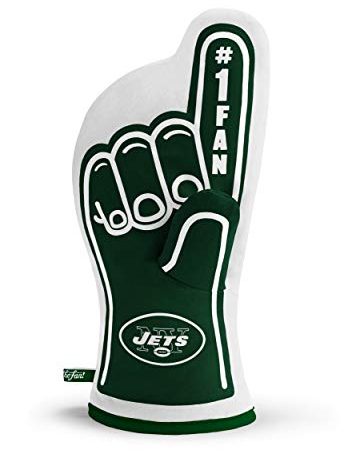 YouTheFan NFL New York Jets #1 Oven Mitt , 13.25" x 6.5"