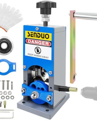 SENDUO Upgraded Manual Wire Stripper Machine 0.06-1.57in,Cable Stripper Machine for Drill, Wire Stripper Tool With Hand Crank Portable,Wire Stripping Machine For Scrap Copper Recycling