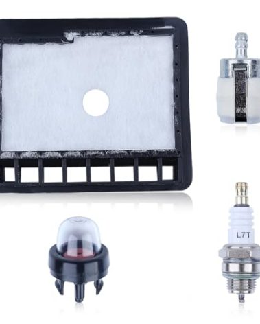Atunee Air Filter for Echo CS300 CS301 CS305 CS306 CS340 CS341 CS345 CS346 CS3000 CS3400 CS3450 Chainsaw with Primer Bulb Fuel Filter Spark Plug