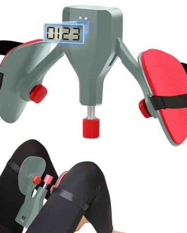 Thigh Trainer Hip Trainer Kegel Exerciser 77 Lb, Leg and Inner Thigh Strength Exercise Equipment,Hip Shaper Trainer Machine,Pelvic Floor Strengthening Device,Legs Workout Equipment (Grey)