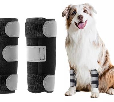 Bawektrl Dog Wrist Brace for Front Leg ,Carpal Brace for Dogs Prevents Injuries Sprains Helps with Loss of Stability Caused by Arthritis, Keep Joint Warm, Reduces Pain Inflammation（Pair）