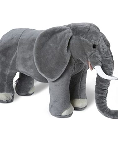 Melissa & Doug Giant Elephant - Lifelike Stuffed Animal (Over 3 feet Long)