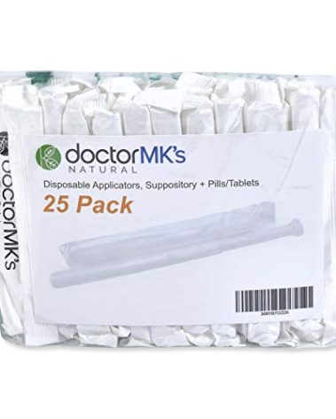 Suppository Applicators (25-Pack), Fits Most Suppositories, Pills and Tablets, Individually Wrapped, Disposable, by Doctor MK's®