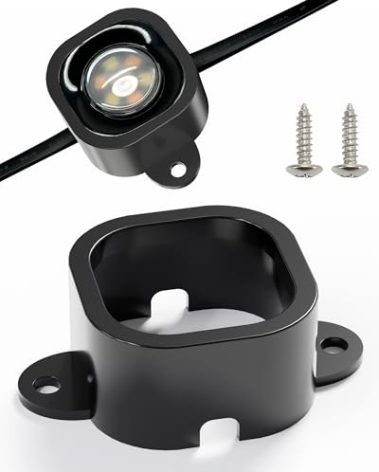 Light Clips for Govee Pro Outdoor Lights H706, 60 PCS Mounting Brackets for Govee Pro Outdoor Lights, Install Firmly, Replace 3M Glue, for Govee Pro Permanent Outdoor Lights Extension (Black 60)