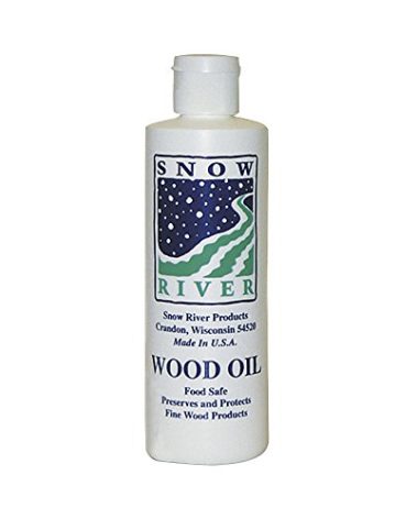 Snow River USA Wood Oil for all wood type cutting boards, 8 oz