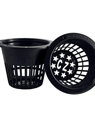 Cz Garden Supply 3 inch Net Cups Heavy Duty Pots Wide Rim Design - Orchids • Aquaponics • Aquaculture • Hydroponics Slotted Mesh for Kratky Wide Mouth Mason Jars