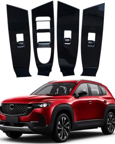 Birbenben for 2025 mazda CX 50 accessories, Interior Accessories for Mazda CX50 CX-50 Hybrid 2023 2024 2026, Window Control Switches Protective Panel Trims Cover