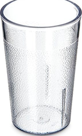 CFS 55018107 Stackable ShatterResistant Plastic Tumbler, 5 oz., Clear (Pack of 6)