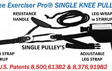 Knee Exerciser Pro-Single Knee Pulley: Best choice for post Knee Surgery therapy for preforming EXTENSION and FLEXION Exercises, TKA, ACL & Knee Contracture Rehab, POLEA DE RODILLA