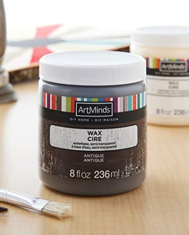 ArtMinds 8oz. DIY Home Wax - Non Toxic Antique Wax Seals and Protects Painted Surfaces or Wood - 1 Pack