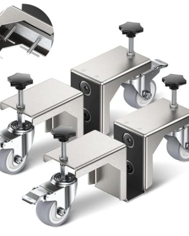 2 Pcs Dolly, Heavy Panel Transportation and Installation Helper Jig for 1-1/16" and 2-9/16" Front Doors, Slab, Pre-Hung, Barn Doors up to 700 Lbs