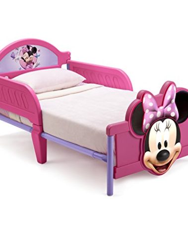 Delta Children 3D-Footboard Toddler Bed, Disney Minnie Mouse