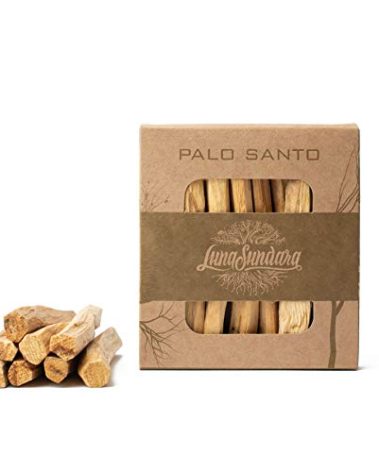 Luna Sundara Organic Wild Harvested Palo Santo Smudging Sticks from Ecuador Select High Resin Natural Incense Sticks Sustainable Packaging 8 Aromatic Sticks for Peace and Tranquility