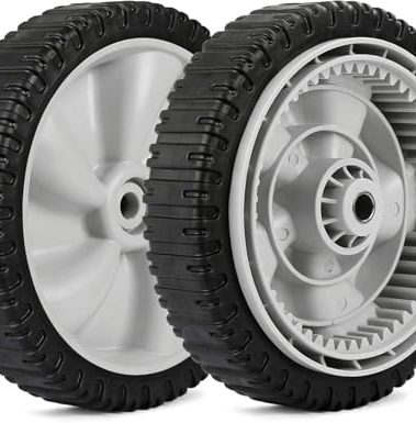 Sutmorly 734-04581 8" Lawn Mower Wheels Replacement for MTD 634-0190(A), Front Drive Wheels Compatible with MTD, Yard Man, Craftsman, Huskee, Yard Machines Self Propelled Walk-Behind Mowers, 2 Pack
