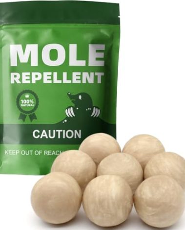Mole Repellent Outdoor,Vole Repellent for Lawn,Yard,Pet and People Safe Gopher Repellant,Natural Ingredients Groundhog Repellent,Convenient to apply-8P