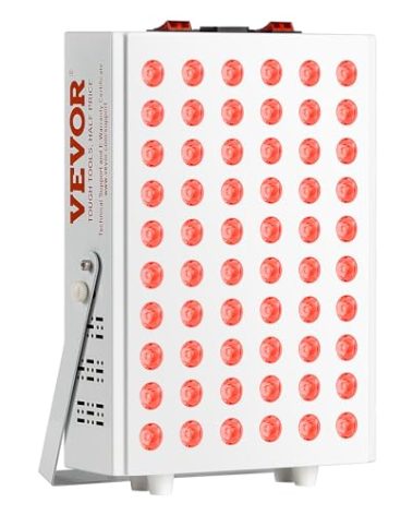 VEVOR Red Light Therapy for Body Face, 60 Dual-Chip LEDs, Red 660nm & Near Infrared 850nm Combo, High Power Red Light Therapy Panel for Recovery, Pain Relief, Wound Healing, Skin Health, 80W