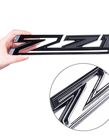 2019-2021 Z71 Emblem Badges for Silverado 2PCS (Gloss Black)