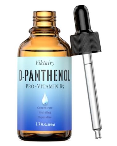 D Panthenol Liquid (1.7 fl.oz, 60g), Concentrate Pro-vitamin B5 Raw Active Ingredient for Skin Hydration, Cosmetic Grade Dexpanthenol for DIY Face, Hair, Nails and Skincare Serum, Moisturer