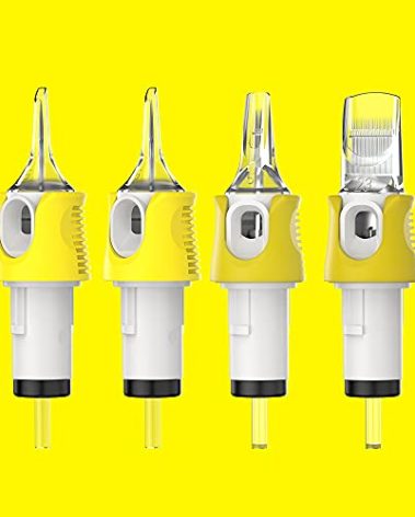 HAWINK Tattoo Cartridges Needles 40Pcs Mixed #10 Bugpin Round Shader 3RS 5RS 7RS 9RS 11RS Finger Ledge Cartridges EN05S-FG-40KIT-G